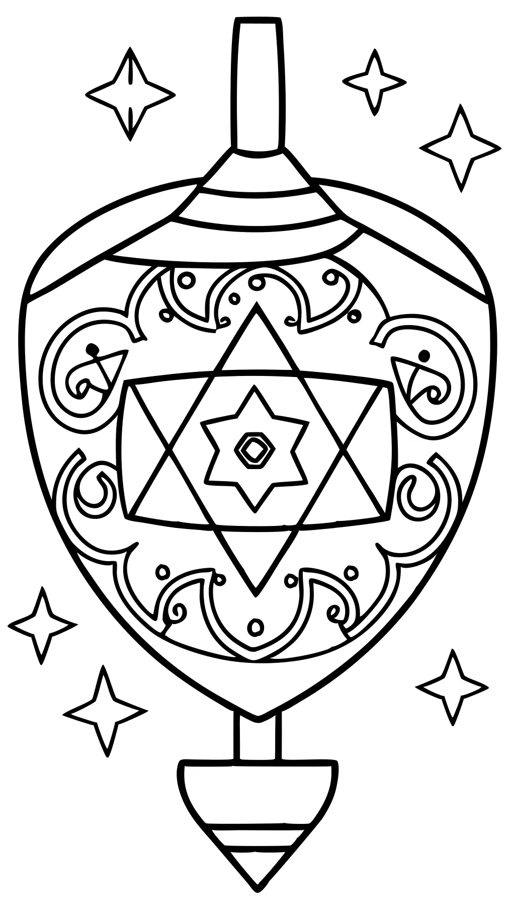 coloriage dreidel